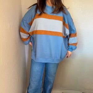 Oli & Hali women’s M/L oversized striped pullover